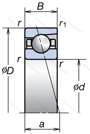 Однорядный шариковый подшипник