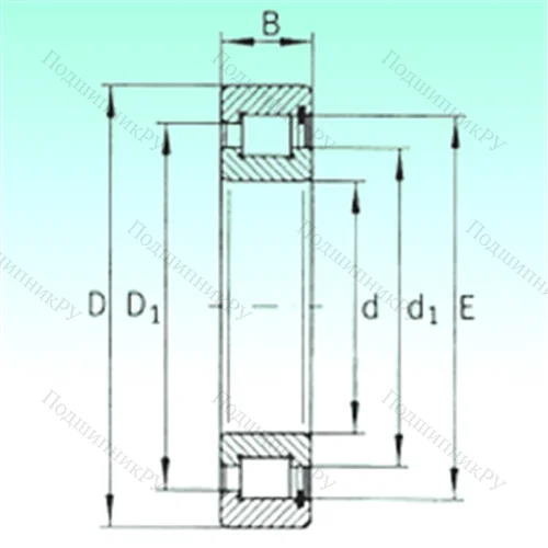 Подшипник роликовый радиальный SL 182213 от производителя  NBS