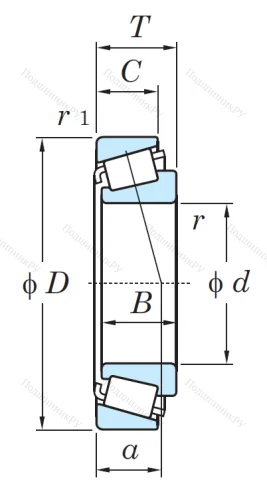 Конический роликовый подшипник 30320 от производителя  KOYO