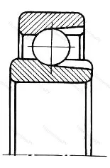 Подшипник  900811 размер 55x72x6