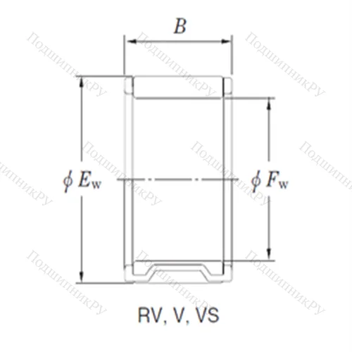 Подшипник игольчатый радиальный RV 152109-4