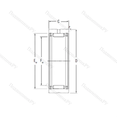 Подшипник игольчатый радиальный RNA 3110