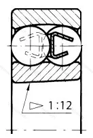 Подшипник  1308K (111308) размер 40x90x23