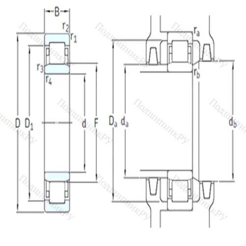 Подшипник роликовый радиальный NU 215ECM/HC 5C 3 от производителя  SKF