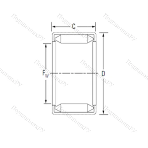 Подшипник игольчатый радиальный BH 912 от производителя  KOYO