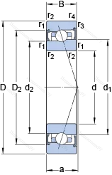 Подшипник S 7019 ACB/HCP 4A