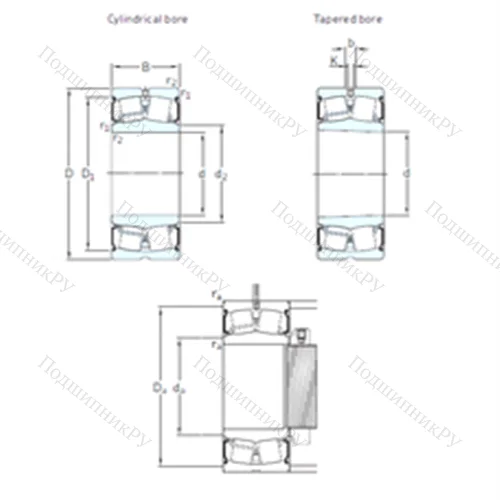 Подшипник роликовый радиальный самоцентрирующийся BS 2-2311-2CS/VT 143 от производителя  SKF