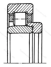 Модификация подшипника 52726М размер 130x280x107/93