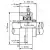 Подшипниковый узел UCFL 211 - Вал: 55 мм