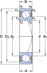 Подшипник S 7005 ACD/HCP 4A