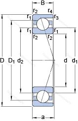 Подшипник 71936 ACD/P 4A