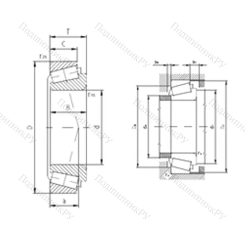 Подшипник роликовый радиально-упорный 320/32AX