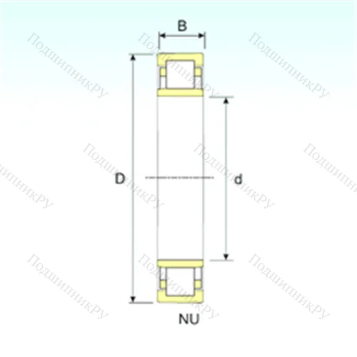 Подшипник роликовый радиальный NU 12/560 от производителя  ISB