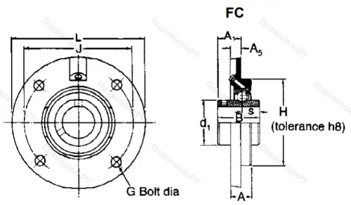 Подшипниковый узел FC 50 в Ижевске