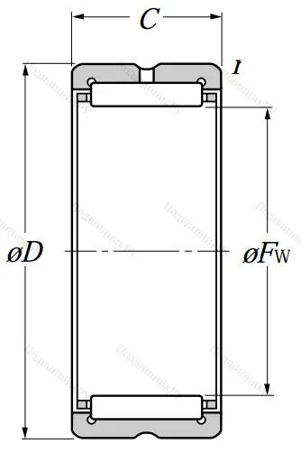 Игольчатый подшипник NK 85/25 R