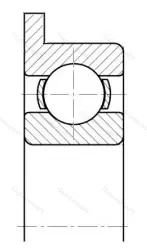 Подшипник  840013 размер 3x9x3 от производителя  ГПЗ-1