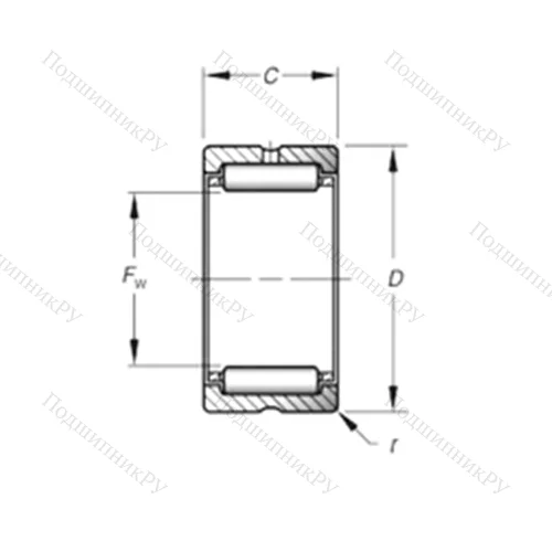 Подшипник игольчатый радиальный HJ-10412840