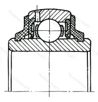 Модификация подшипника 6-890308 размер 40x90x23
