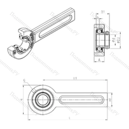Подшипниковый узел шариковый радиальный ESSP 208