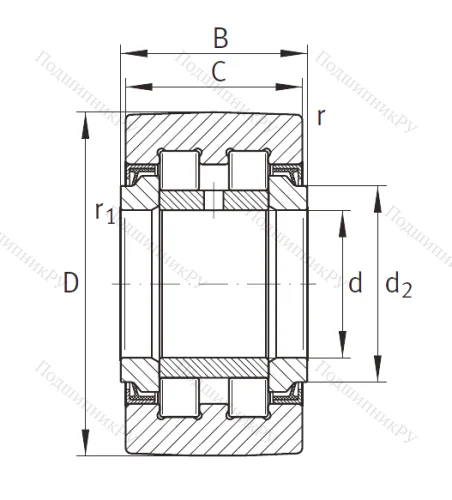 Подшипник PWTR 50 2RS XL