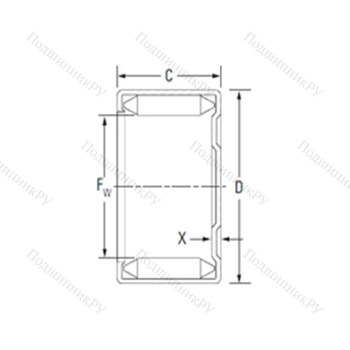 Подшипник игольчатый радиальный M 32161