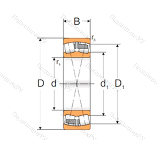 Подшипник роликовый радиальный самоцентрирующийся 22212 MA от производителя  MPZ