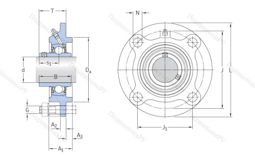 Подшипниковый узел FYC 40 TF в Ижевске