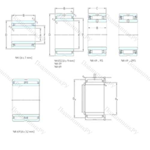 Подшипник игольчатый радиальный NKI 45/35TN
