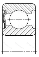 Модификация подшипника 1160304АКW 2 размер 20x52x18
