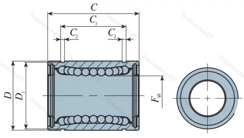 Подшипник LMB 6 UU (IKO) в Ижевске