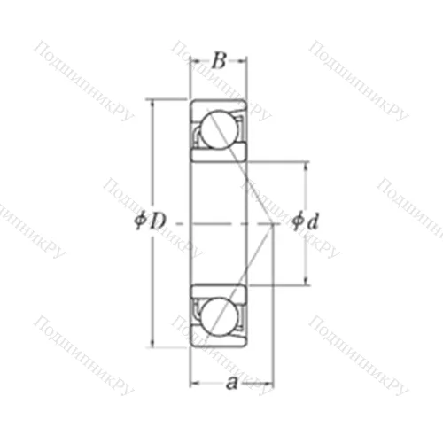 Подшипник шариковый радиально-упорный LJT 1.1/4