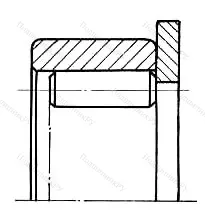 Модификация подшипника 192906КМ размер 30,3x47/52x13,6/15,6