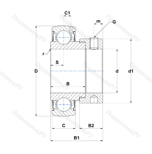 Корпусный подшипник ES 208-24 G 2 в Ижевске