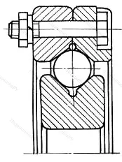 Модификация подшипника 3687/1345К размер 1345x1625x90 ГПЗ-1