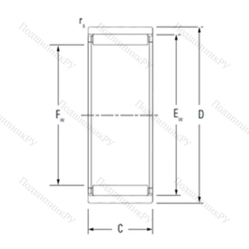 Подшипник игольчатый радиальный RNAO 14X 22X 13