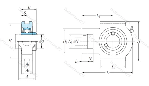 Подшипниковый узел UCT 212 J в Ижевске