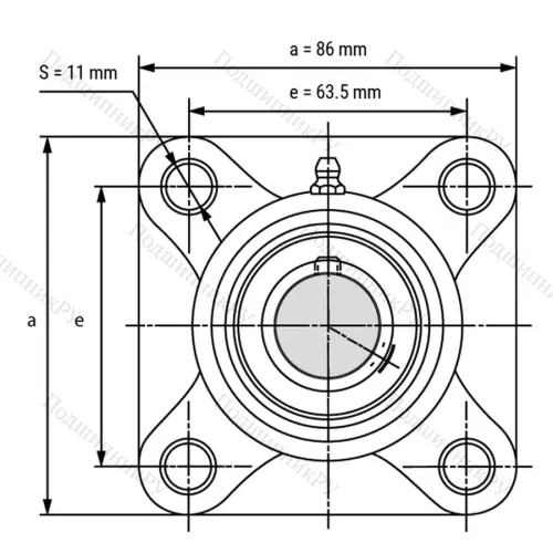 Подшипниковый узел SSUCFPL 202 - Вал: 15 мм от производителя  LPZ