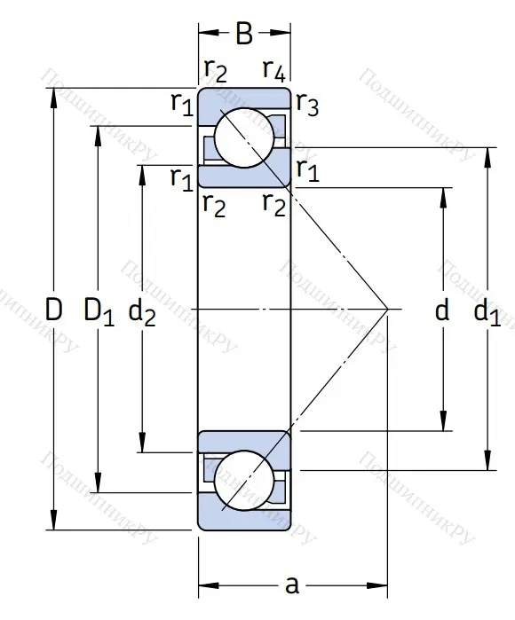 Однорядный шариковый подшипник