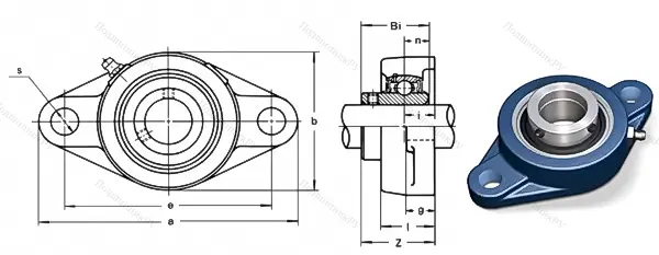 Подшипниковый узел UCFL 207