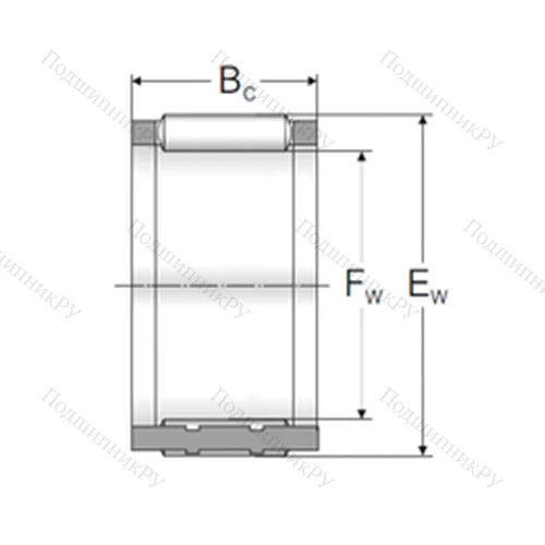 Подшипник игольчатый радиальный K 49,8x60,8x24TN