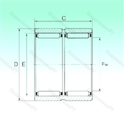 Подшипник игольчатый радиальный RNAO 25x37x32 - ZW
