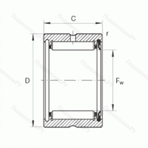 Подшипник роликовый игольчатый RNA 4910-RSR