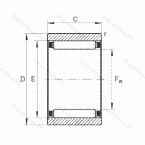 Подшипник роликовый игольчатый RNAO 8X 15X 10-TV